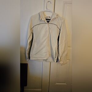 Pacific Trail Men's Off-White Windbreaker with Black Trim